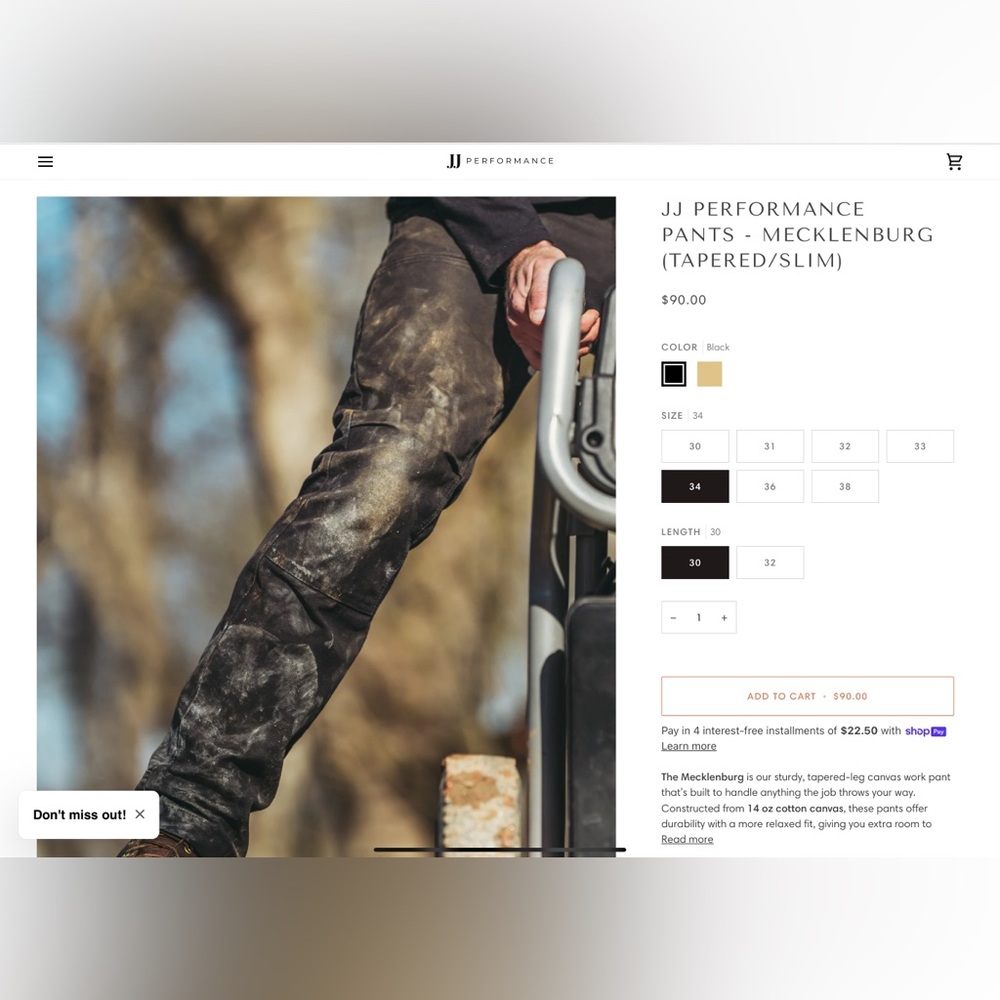 JJ PERFORMANCE
PANTS - MECKLENBURG (TAPERED/SLIM) - Picture 11 of 13